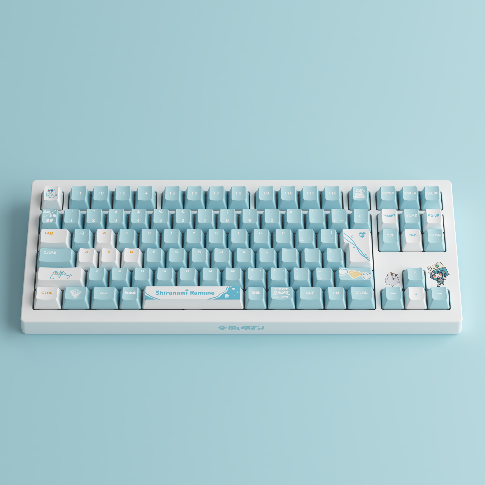 VSPO! GEAR ゲーミングキーボード 白波らむねEdition 即購入ok｜PC周辺機器